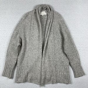 Angel of the North Sweater Womens Small Gray Cardigan Anthropologie Cozy Career